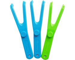 Herbruikbare Tandzijdehouder - Tandfloss Houder voor Tandenreiniging - Gezinnen, Hotels en Reizen - 3 Stuks
