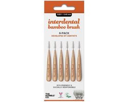 Interdental borsteltje 6 st - oranje - 0.45 mm