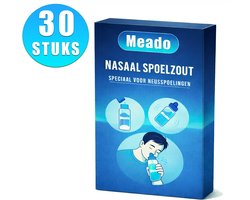 Meado Nasaal Spoelzout - Neus Spoelzout - 30 Zakjes - Neuszout