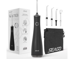 Monddouche met 5 sproeiers en 3-traps waterstraalintensiteit - Draadloos en oplaadbaar, IPX7 waterdicht, ideaal voor thuis en op reis