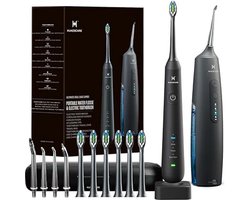 Mondreinigingsset 2-in-1 – Elektrische Tandenborstel & Waterflosser – 3 Flosmodi – 38.000 Trillingen/min – Voor Optimale Tand- en Tandvleesverzorging