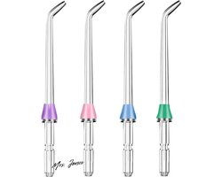 Mrs. Jones 4 stuks vervangende flosserpunten water flosser navulkoppen compatibel met Waterpik monddouche-flosser .
