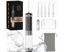 M's Corner Waterflosser Draadloos - Monddouche - Flos - Flosser - Tongschraper - 5 Opzetstukken - Tanden en Beugel Reinigen