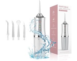 Namajunas - Waterflosser - Monddouche - Water Flosser - 3 Standen - 3 opzetstukken - Elektrisch Flosapparaat - Draadloos & oplaadbaar - Waterdicht - Tandsteen & Tandplak Verwijderaar