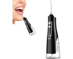 OKWISH Waterflosser - Draadloze Waterflosser - Elektrische Waterflosser - IPX7 Waterdicht - 310 ml Tank - Oplaadbaar - Zilver