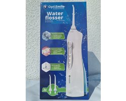 OptiSmile Elektrische Waterflosser oplaadbaar 3 standen inclusief 2 opzetstukjes