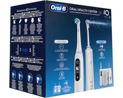 Oral-B Oral Health Center Oral Irrigator, Teeth Floss, 1 Oxyjet Cannula, 1 WaterJet Cannula, 1 Electric Toothbrush iO6, 2 Brushes