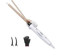 Professionele Keramische Krultang 9 mm - Snel Opwarmen en Temperatuur Instelbaar voor Perfecte Krullen