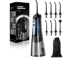 SCH® Monddouche - Waterflosser - Monddouche Waterflosser - Zwart - ‎ 24cm x 10cm x 9cm