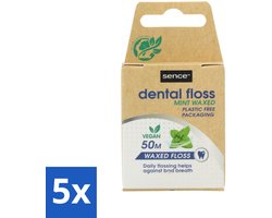 Sence - Fresh Mint - Flosdraad - Verfrissend - 50 meter - Bulkverpakking - 5 stuks