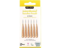 The Humble Co. Interdental borstel 0.70 mm geel (6 stuks)