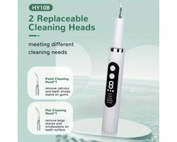 Ultrasone monddouche, monddouche Geschikt voor thuisgebruik, tandenspoelen, tandsteen verwijderen, tanden reinigen, vlekken verwijderen en apparaat Geschikt voor het verwijderen van tabaksvlekken.