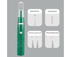 Ultrasoon tandenreinigingsapparaat, elektrisch tandenreinigingsapparaat, apparaat voor het bleken van tanden thuis - groen