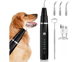 Ultrasoon tandplakverwijderaar en gebitsreiniger Geschikt voor honden en katten, gebitsverzorgingsset Geschikt voor honden en katten, gebitsreinigingsset