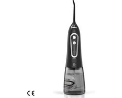 Water Flosser - Elektrische Monddouche met 300ML Watertank en 5 Modi, 5 Spuitmonden - Professionele IPX7 Waterdichte Tandreiniger met USB-Oplader voor Thuis en Reizen - Flosapparaten - Zwart