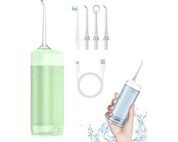 Waterflosser - Monddouche - Elektrische Tandenflosser - USB-oplaadkabel - Water Flosser - 4 Standen -Monddouche- Mondverzorging -Tongreiniger - Groen