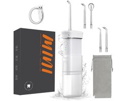 Waterflosser - Monddouche - Flosapparaten - Draadloos en Oplaadbaar - Waterdicht - tandsteen verwijderaar - 4 Mondstukken - Beugel reiniger