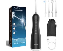 Waterflosser - Monddouche - Tandplak verwijderaar - Tongschraper - Beugels reinigen - Oplaadbaar en Draadloos - 4 Standen - Kaliz