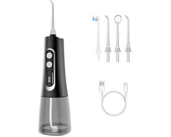 Waterflosser-monddouche-water flosser-waterflosser Draadloze Tandenborstel - 9 Modi 300ML - Monddouche - Draagbaar Oplaadbaar - IPX7 Waterdichte Watertandenborstel - Geschikt voor Thuisgebruik - Zwart