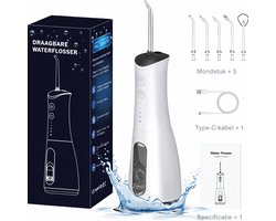Waterflosser – Tandsteen verwijderaar – LED – Flosapparaten – Mondspoeling, Monddouche - Mondhygiëne & Tandverzorging - Wit
