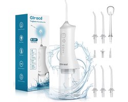 Waterflossers voor tanden draadloos, professionele elektrische flosser met waterval-microbubbeltechnologie met doe-het-zelf-modi, witte waterdichte tandenflosser met waterstraal voor mondreiniging