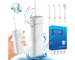 WizBay Premium Select® Travel Cordless Waterflosser - Inklapbaar - Monddouche - Water Flosser - Wit