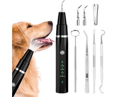 Ynkkvre -Ultrasone Tandreiniger voor Huisdieren – IPX8 Waterdicht – 5 Modi voor Honden & Katten – USB Oplaadbaar – Pijnloze Mondverzorging