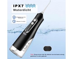 ZRSS® Waterflosser elektrisch - Monddouche draadloos en oplaadbaar - Waterdicht