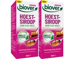 Biover Selfcare Hoestsiroop 2 x 120 ml - biedt verlichting bij droge of slijmhoest