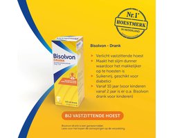 Bisolvon Drank Bij Vastzittende Hoest - 3 x 200 ml - Voordeelverpakking