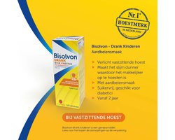 Bisolvon Drank Voor Kinderen Aardbeiensmaak - 3 x 200 ml - Voordeelverpakking