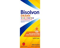 BISOLVON drank voor kinderen met aardbeiensmaak