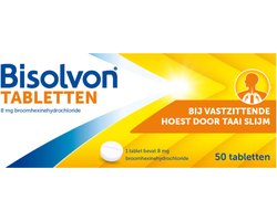 Bisolvon Tabletten Vastzittende Hoest - 1 x 50 tabletten