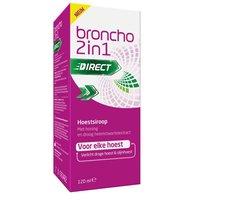 Broncho® 2 In 1 Adult Hoestsiroop Sinaasappelsmaak 120ml– Droge Hoest, Slijmhoest