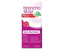 Bronchostop hoestdrank MAX 8-in-1  - Hoestdrank voor elke hoest - 120 ml