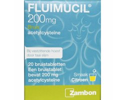 Fluimucil Hoest 200mg - 2 x 20 bruistabletten