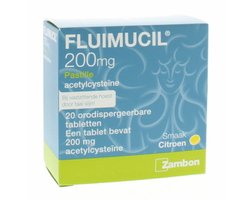 Fluimucil Pastille 200mg - 2 x 20 zuigtabletten