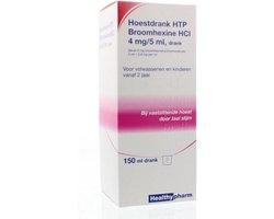 Healthypharm Hoestdrank broomhexine HCI 4mg/5ml 150 Milliliter
