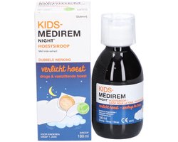 Kids-Medirem Night| Nachtelijke hoest | Kinderen vanaf 1 jaar | Droge hoest | Hydraterend & verzachtend