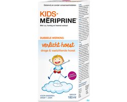 Kids-Mériprine siroop 180ml - hoestsiroop voor droge en slijmhoest bij kinderen vanaf 1 jaar