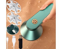 2-in-1 elektrische ontharingsapparaat, oplaadbaar, met USB-oplaadfunctie, wit/groen