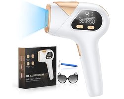 3-in-1 IPL Ontharingslaser met 9 Energieniveaus - Pijnloos Ontharingsapparaat voor Gezicht, Oksels en Lichaam
