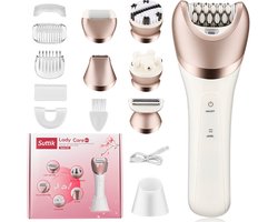 6-in-1 multifunctionele epilator, scheren, peeling, massage