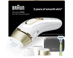 Braun IPL Silk-expert Pro 5 - ontharing voor thuis - Etui - Venus-scheersysteem - 3 koppen - PL5242