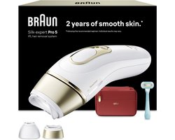 Braun Silk·expert Pro 5 - IPL ontharingsapparaat - PL5221 - Haarverwijdering Voor Thuis - 2 Opzetstukken
