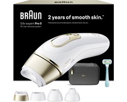 Braun Silk·expert Pro 5 - IPL ontharingsapparaat - PL5431 - Haarverwijdering Voor Thuis - 4 Opzetstukken