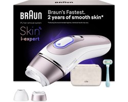 Braun Smart IPL Skin i·expert - IPL ontharingsapparaat - PL7211 - Haarverwijdering Voor Thuis - Met Gratis App - 2 Slimme Koppen