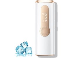 DAKANNA® - Laser Ontharingsapparaat - IPL - Haarverwijderaar - Acne - Verkoeling Functie - Gezicht / Bikinilijn / Benen / Armen - Anti Rimpel - Wit - 999900 Flitsen