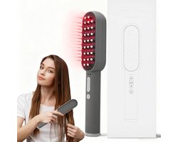 Draadloos Haargroeikam met Roodlichttherapie - Haarverzorging en Follikelactivatie voor Mannen en Vrouwen