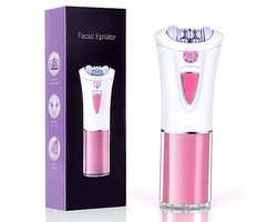 Draadloze Elektrische Gezichtsepilator met LED Licht – Mini Epilator voor Gezicht en Lichaam